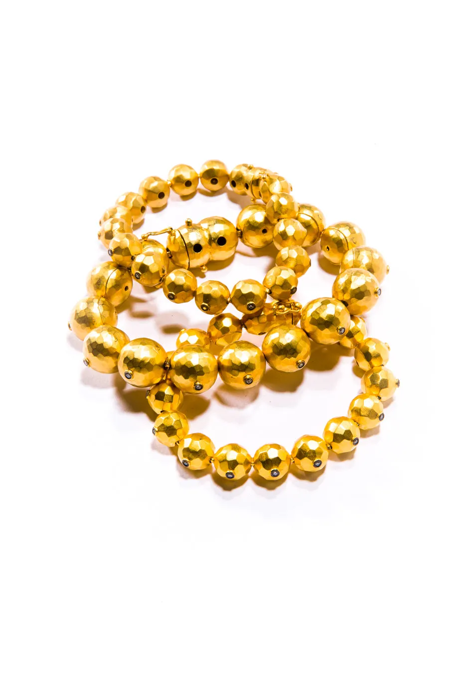 Large Hand Forged Ball Chain Bracelet