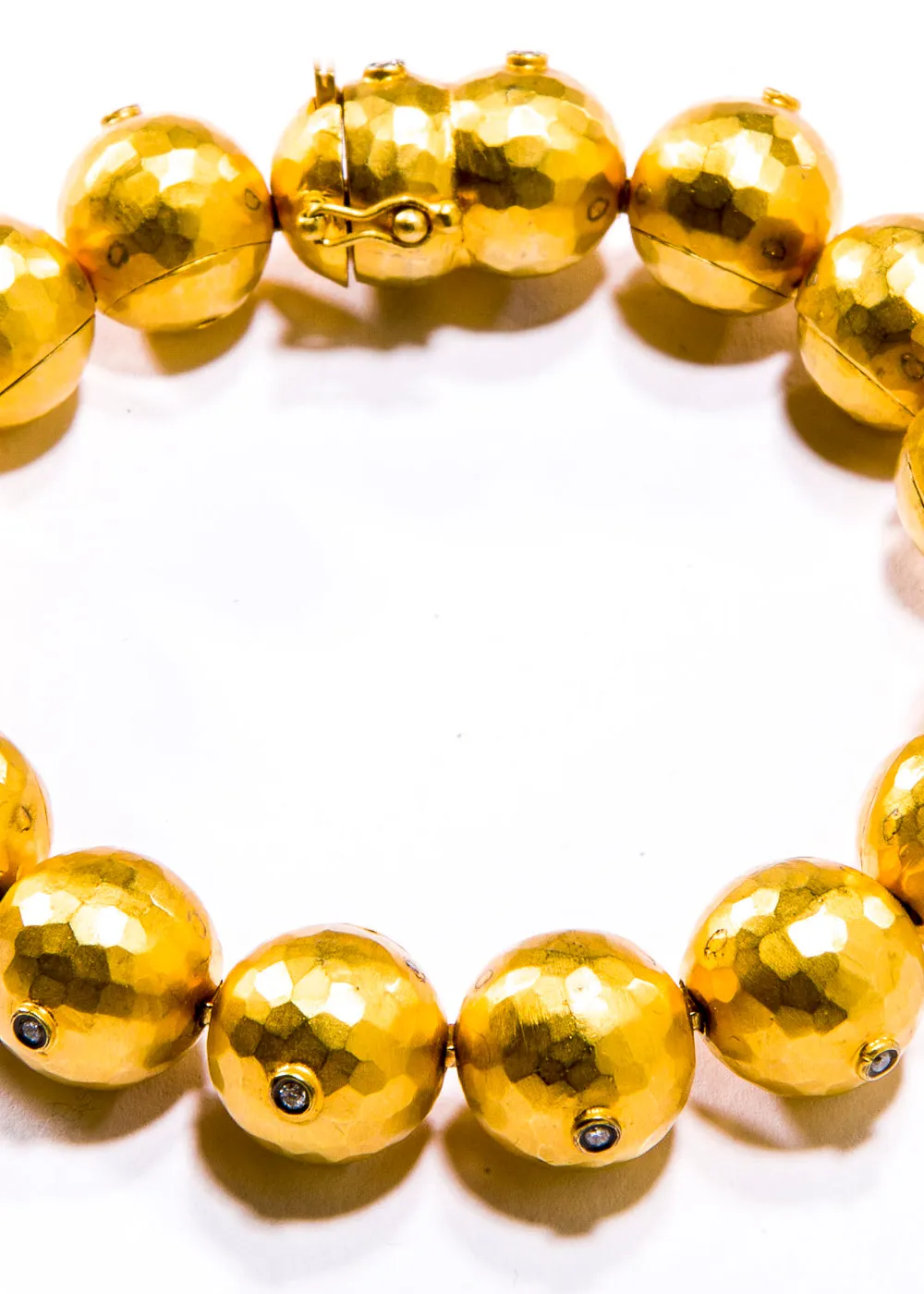 Large Hand Forged Ball Chain Bracelet