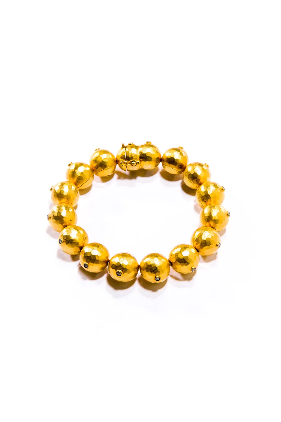 Large Hand Forged Ball Chain Bracelet