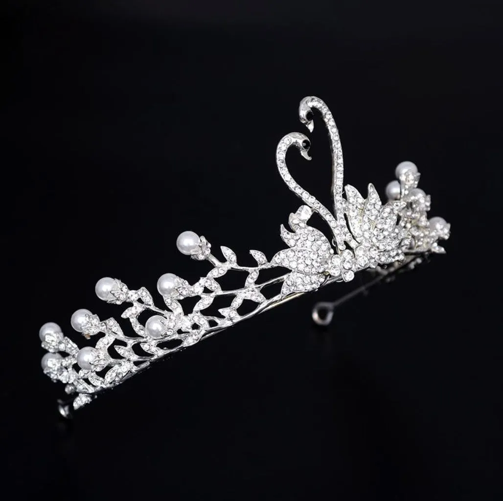 Magnificent Silver Swan Crown