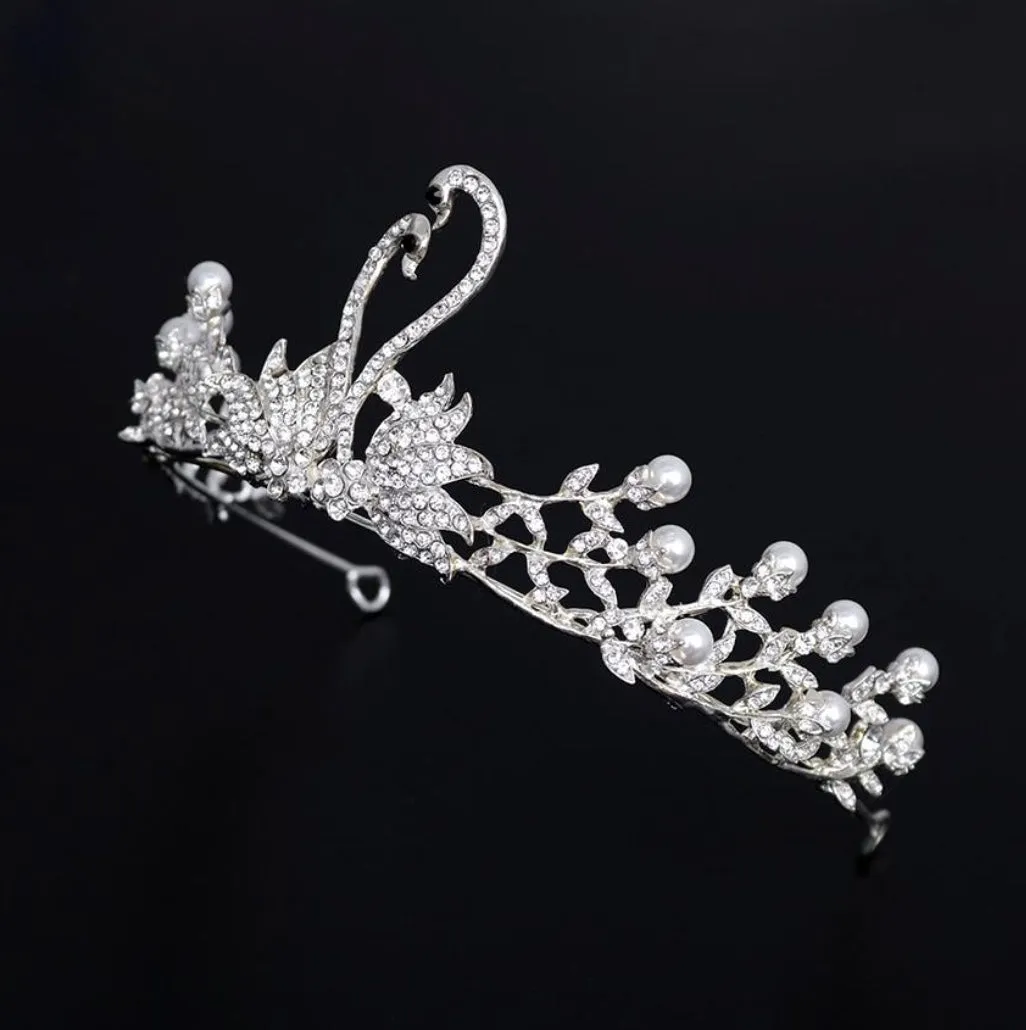 Magnificent Silver Swan Crown