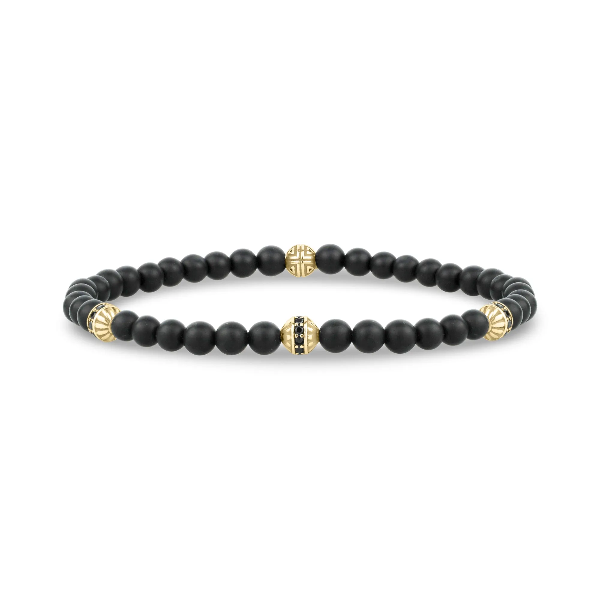 Matte Black Enigma Bead Bracelet
