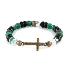 Mens Black and Turquoise Set