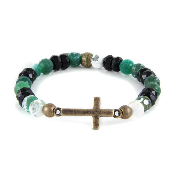 Mens Black and Turquoise Set