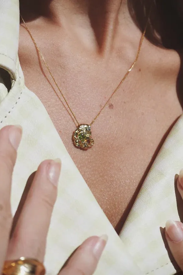 Meteorito Peridot Necklace