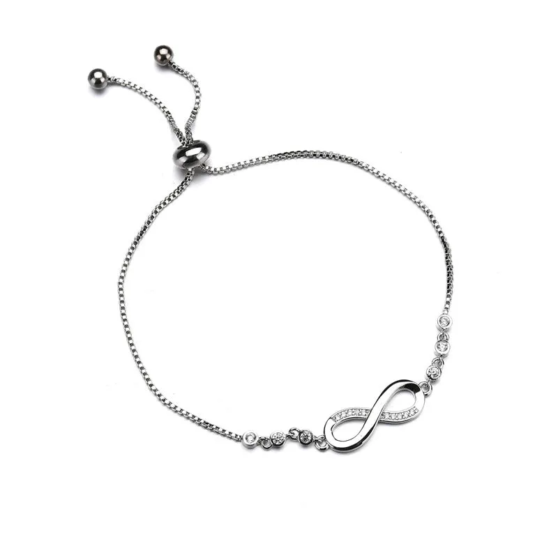 Micro-inlaid Zircon 8 Word Bracelet