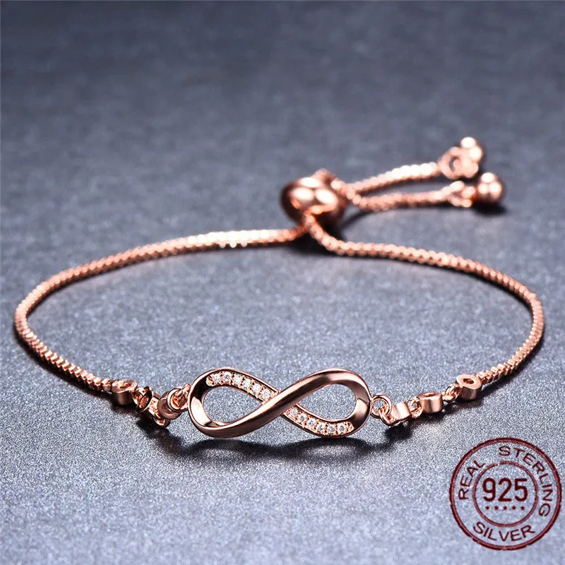 Micro-inlaid Zircon 8 Word Bracelet