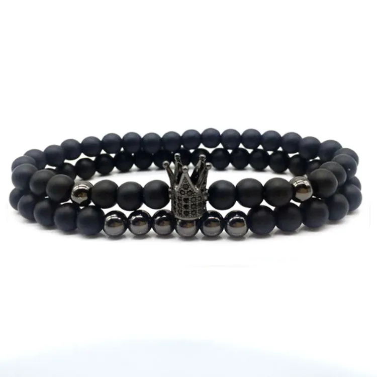 Micro Zircon Crown Bracelet Couple Bracelet