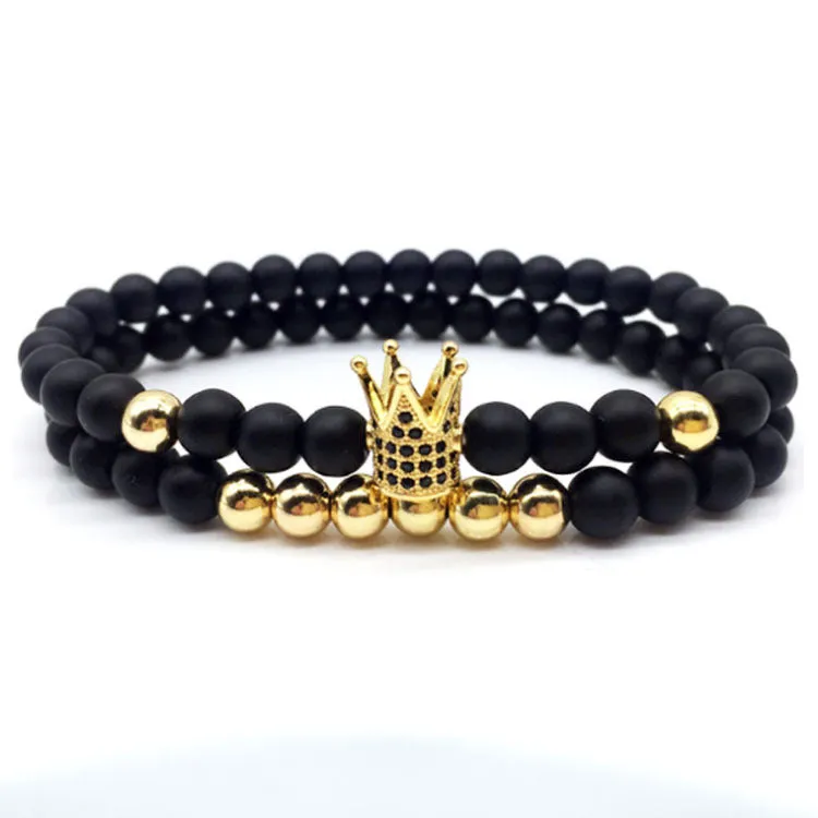 Micro Zircon Crown Bracelet Couple Bracelet