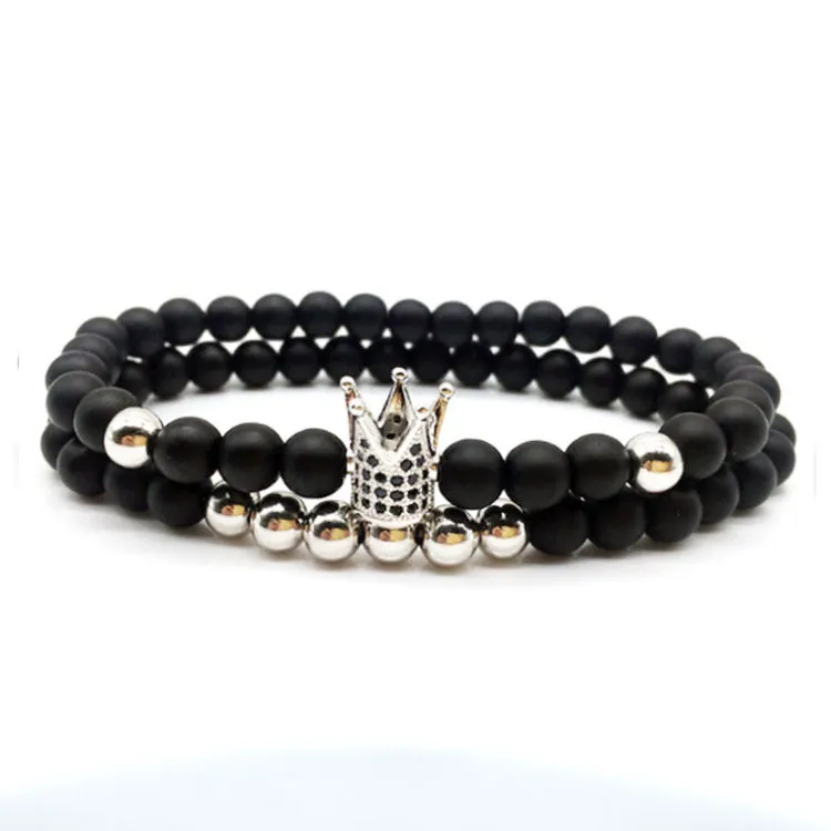 Micro Zircon Crown Bracelet Couple Bracelet