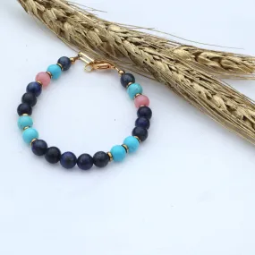 Mixed Lapis  Bracelet