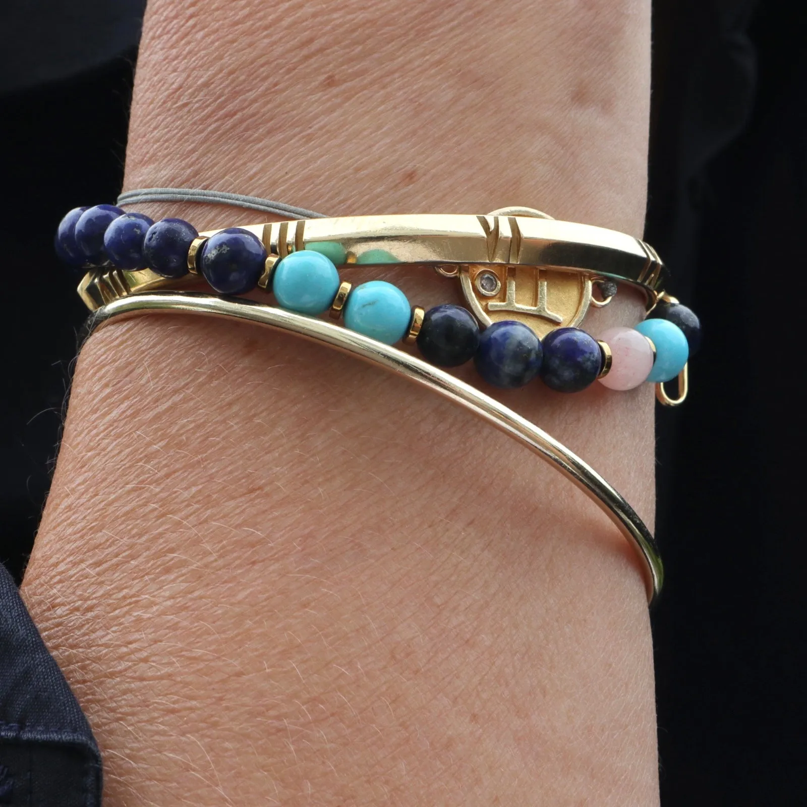 Mixed Lapis  Bracelet