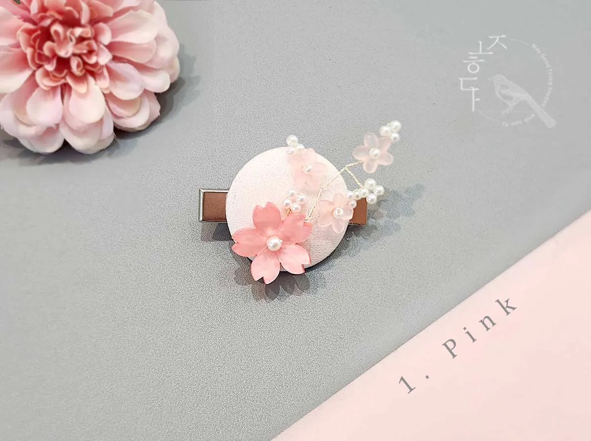Mother of Pearl Flower Hair Pin (3 Colors)