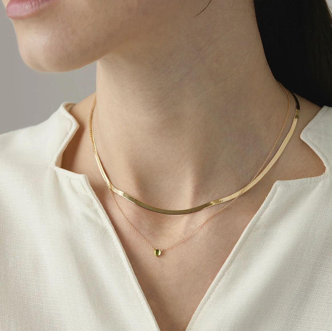 N5804PR | Peridot Wisp Necklace