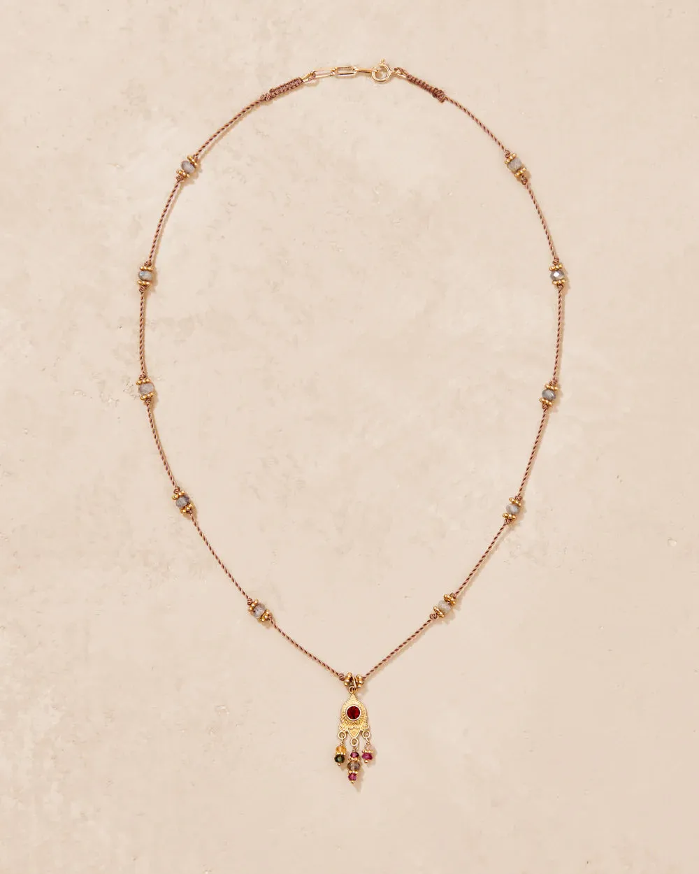 Necklace Padmacoll40 Padma Chaine Grenat