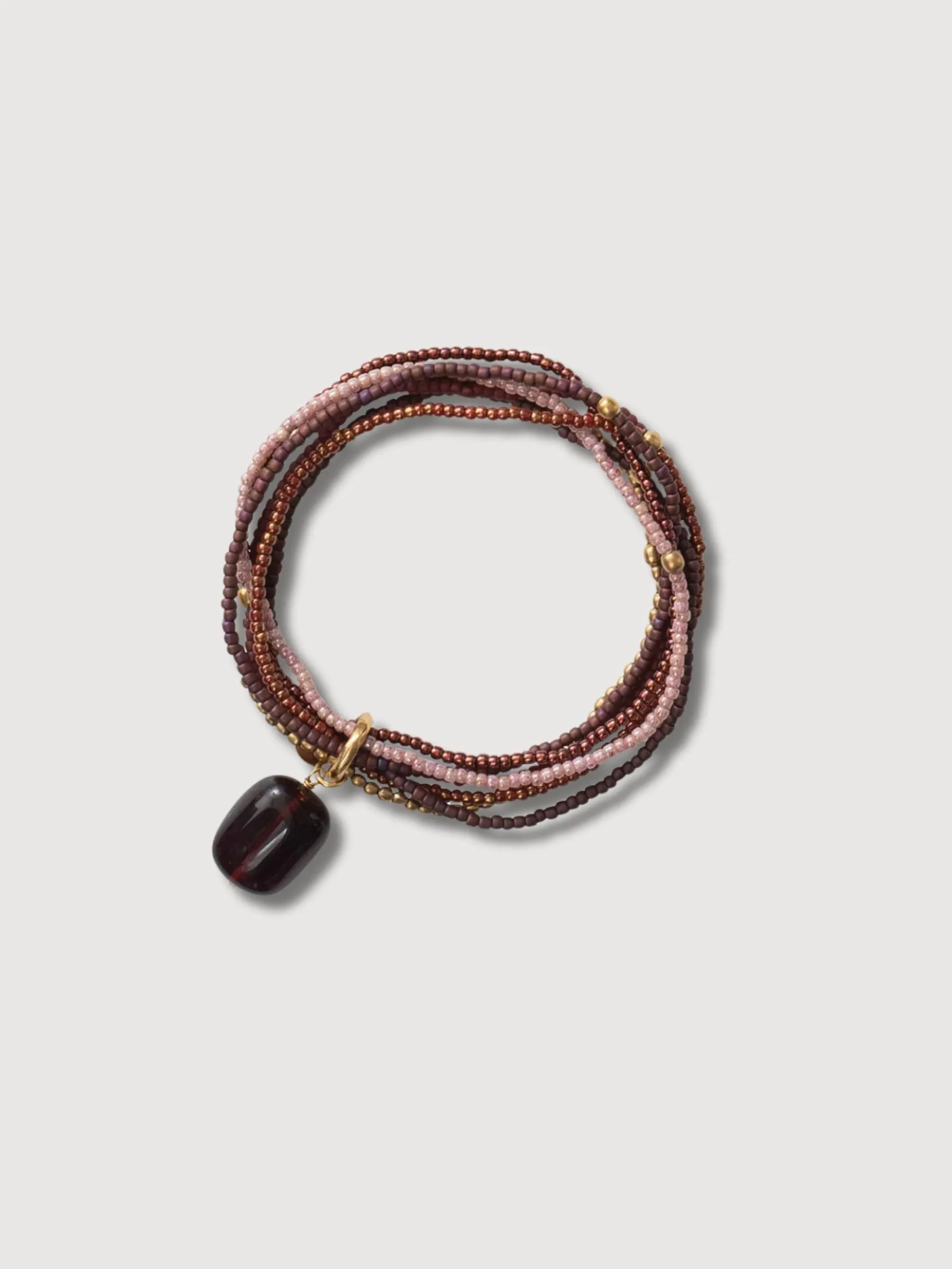 Nirmala Bracelet Gold Garnet | A Beautiful Story
