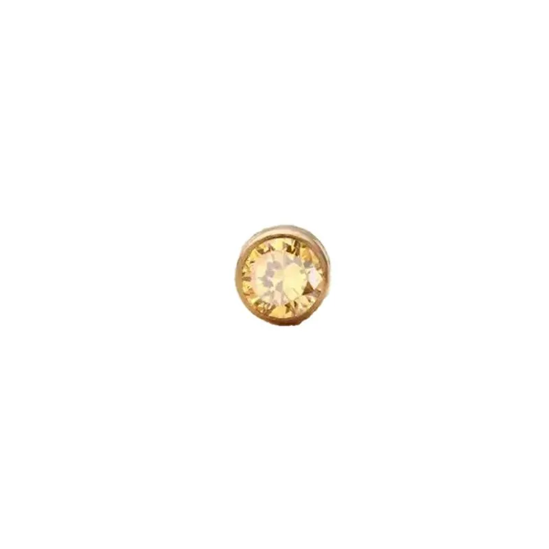 November Citrine Charm