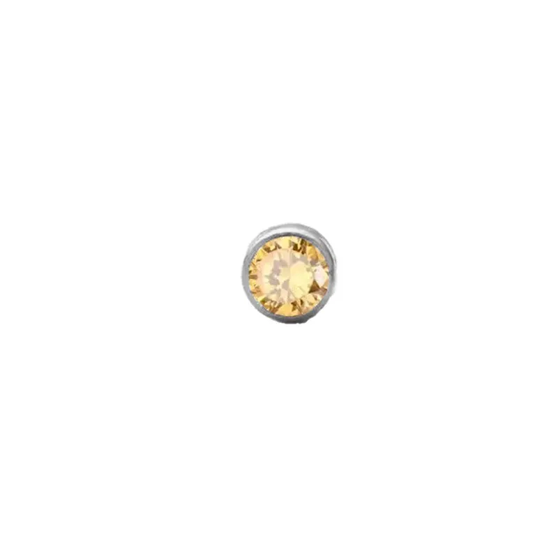 November Citrine Charm