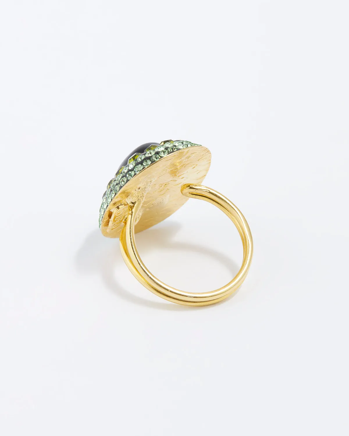 Onyx & Green Ring