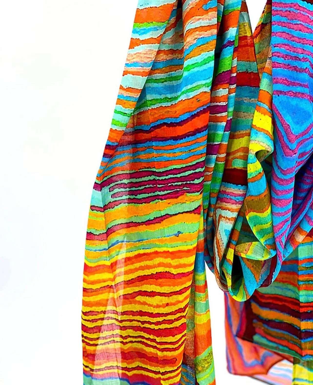 Organic Cotton Summer Scarf - Judy Napangardi Watson