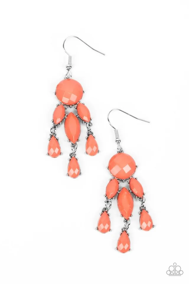 Paparazzi Earring ~ Summer Feeling - Orange