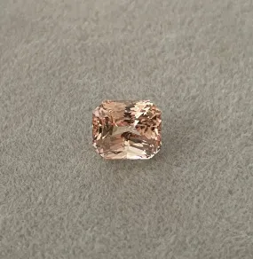 peach sapphire stone gemstone loose peach sapphire ring 2.59 ct Oval Peach Sapphire engagement ring,