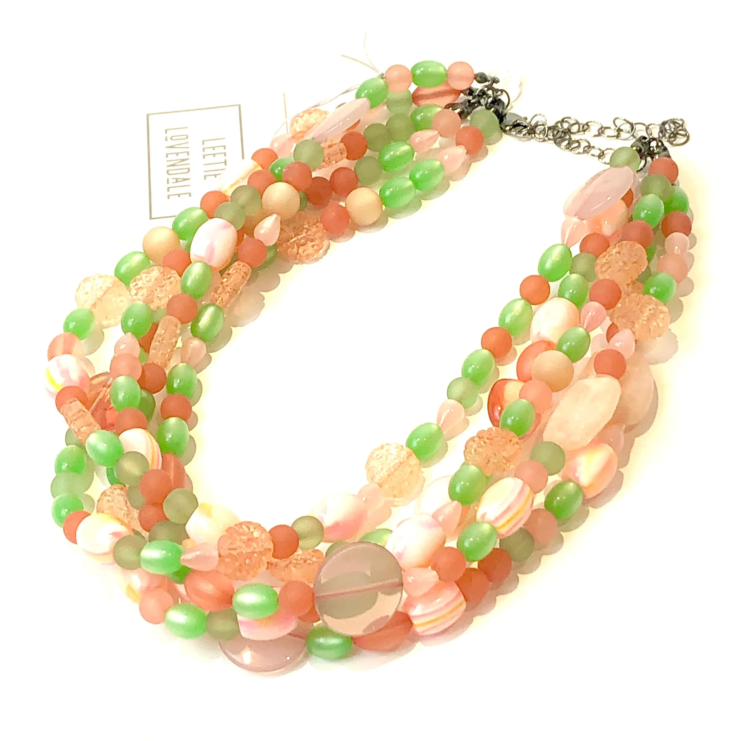 Peachy Sweet Sylvie Statement Necklace