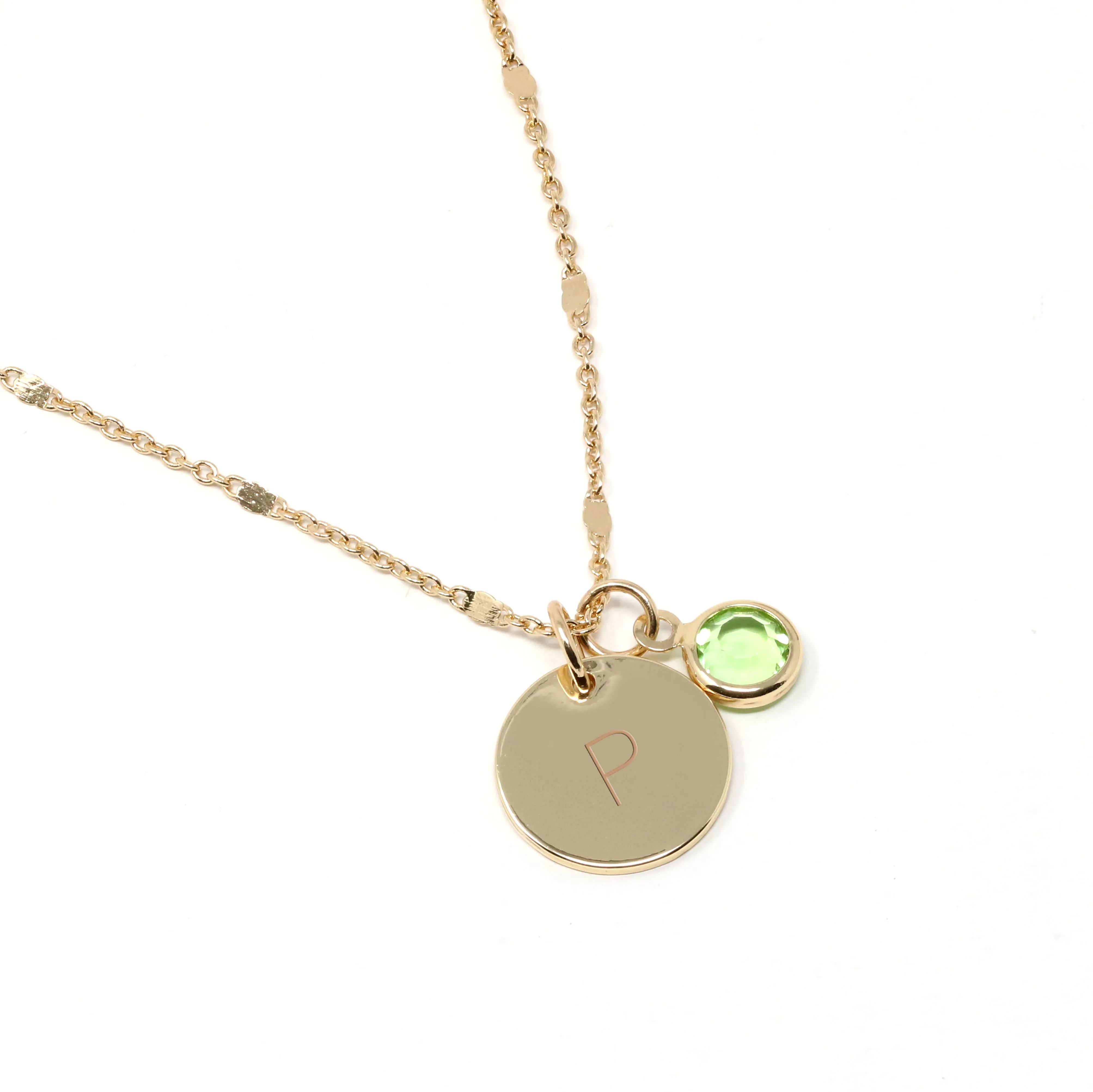 Personalized Birthday Initial Necklace