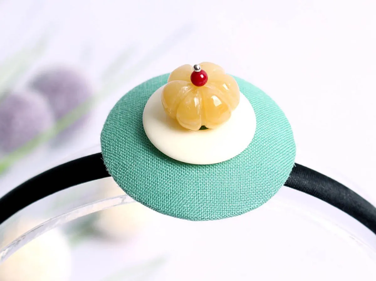 Pumpkin Bead Hairband (7 Colors)