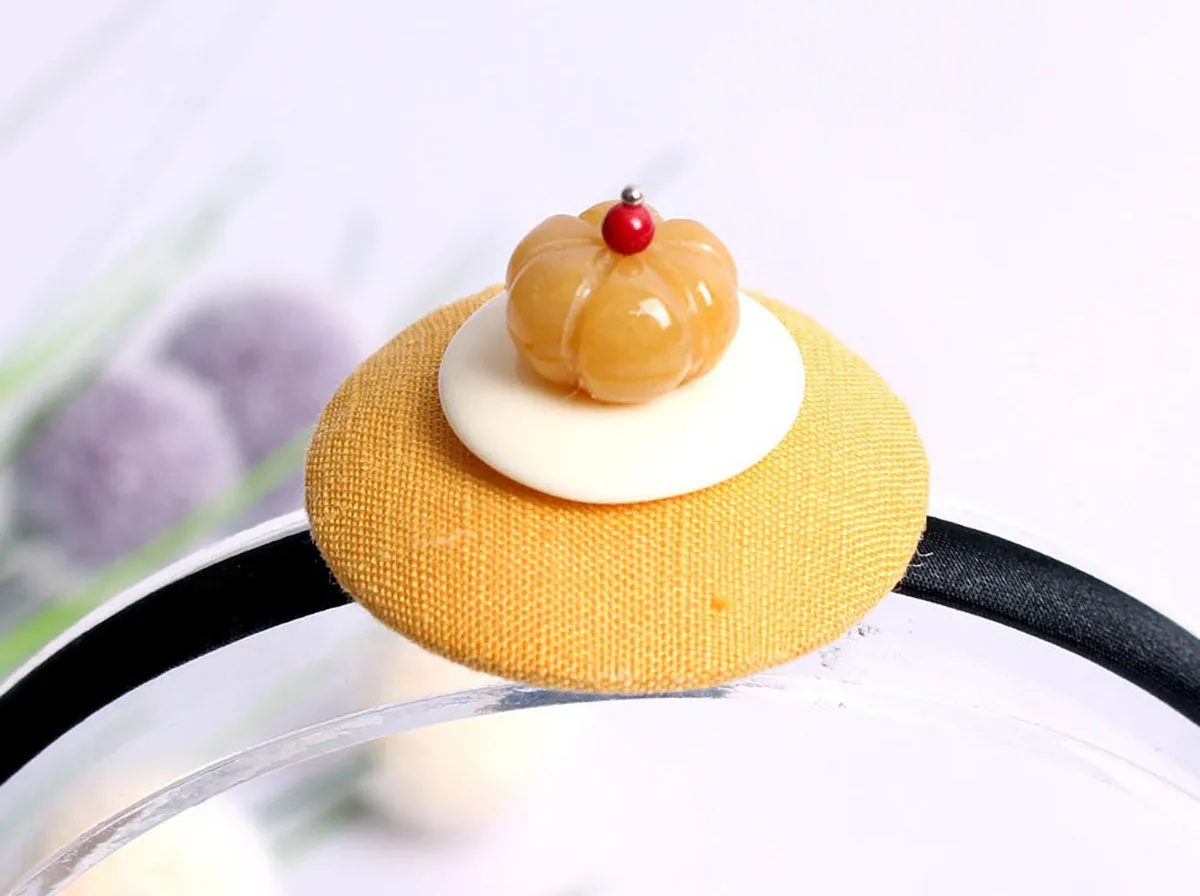 Pumpkin Bead Hairband (7 Colors)