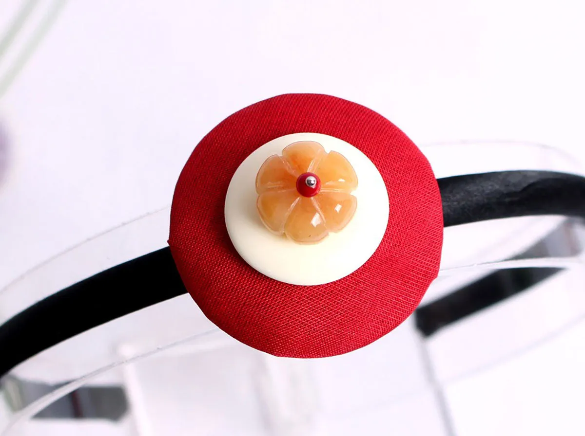 Pumpkin Bead Hairband (7 Colors)