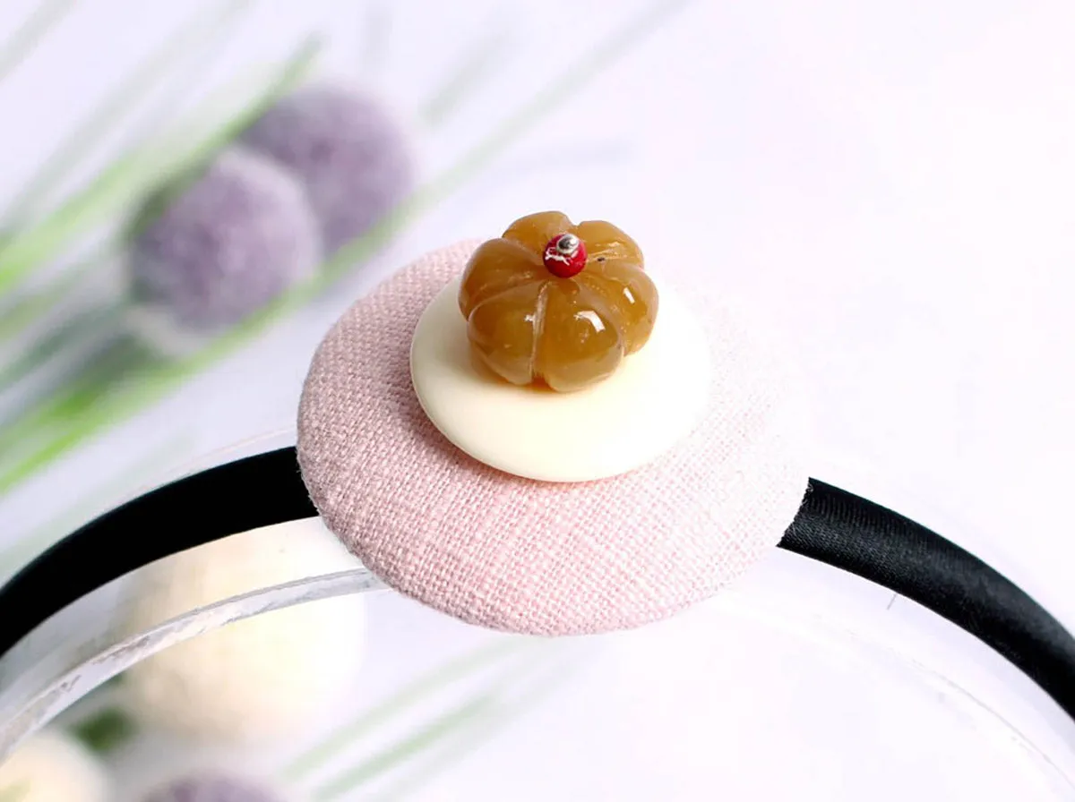 Pumpkin Bead Hairband (7 Colors)