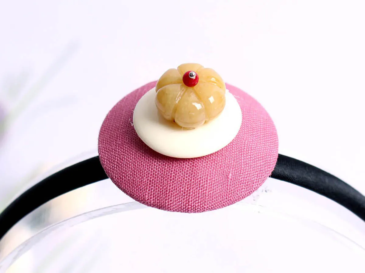Pumpkin Bead Hairband (7 Colors)