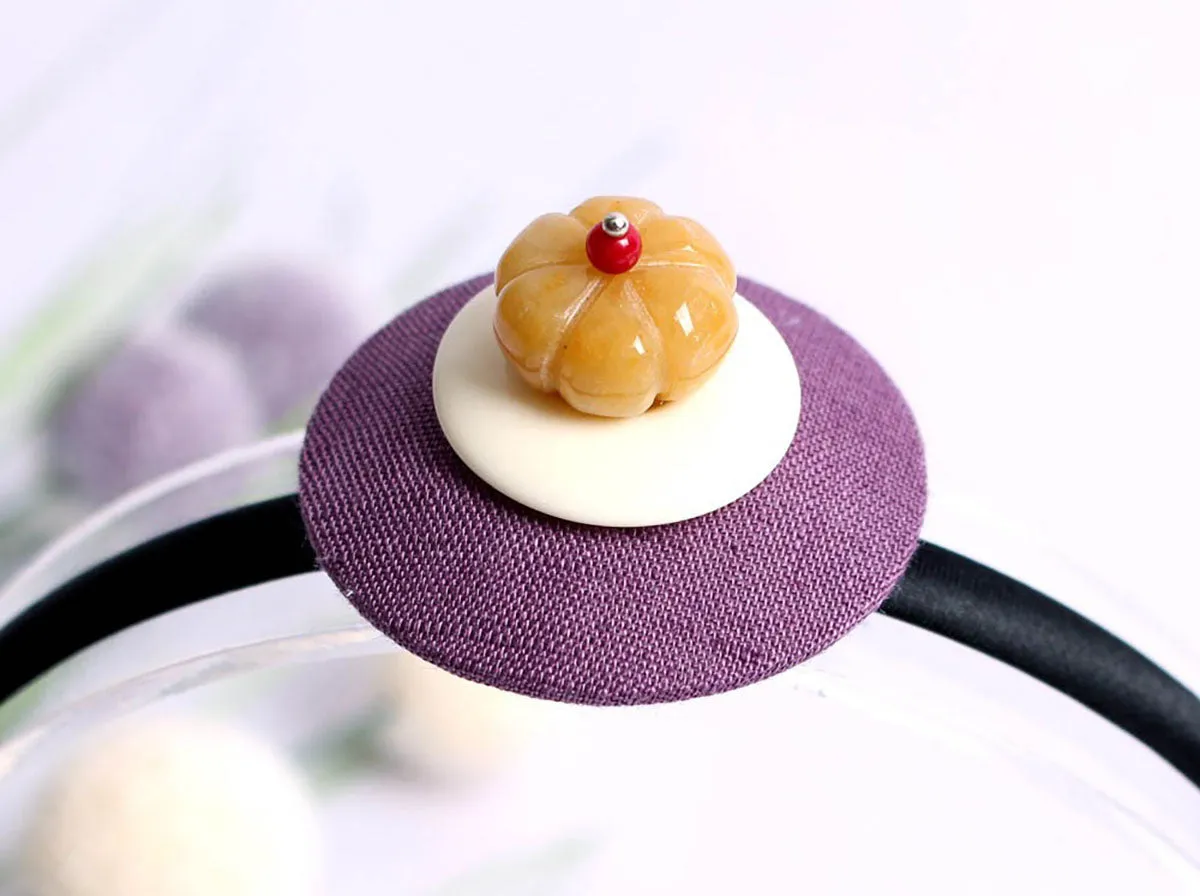 Pumpkin Bead Hairband (7 Colors)