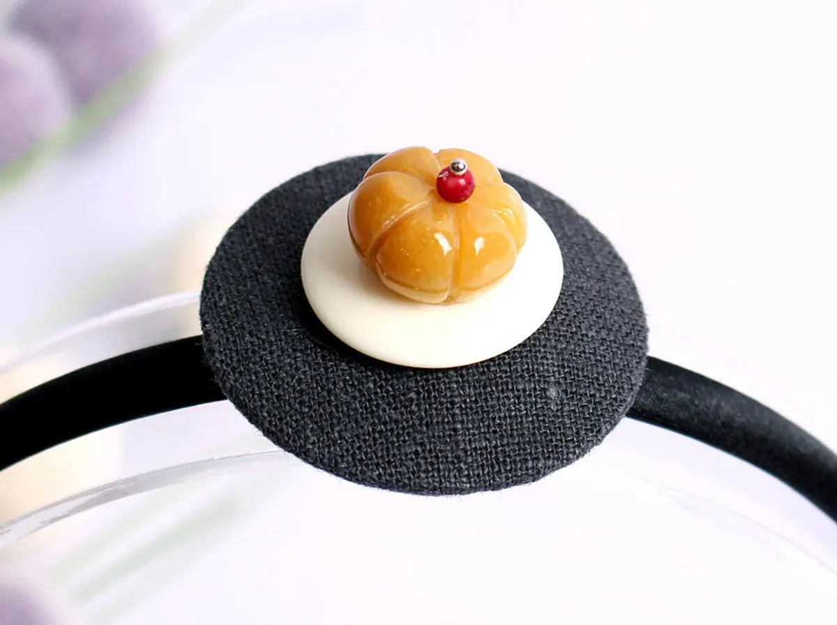 Pumpkin Bead Hairband (7 Colors)