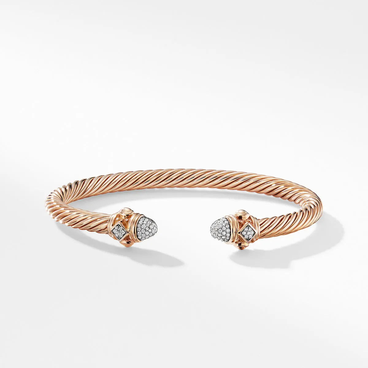 Renaissance Bracelet with Diamonds in 18K Rose Gold, 5mm