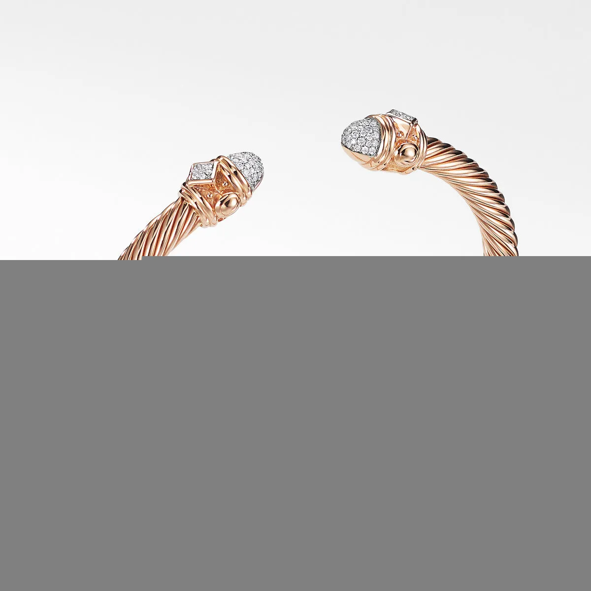 Renaissance Bracelet with Diamonds in 18K Rose Gold, 5mm