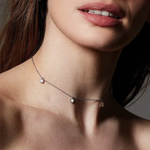 Revival Eclipse Dangle Disc Station Necklace