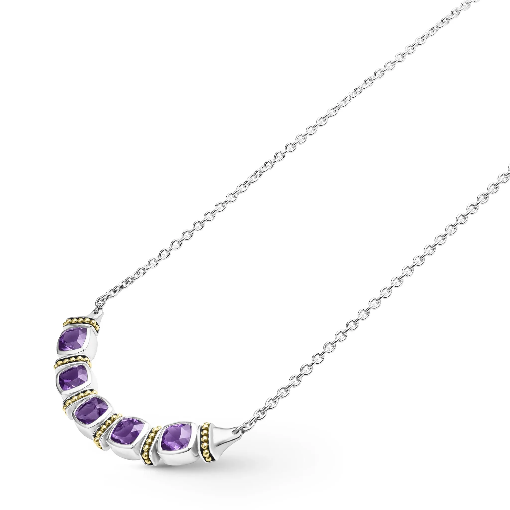 Rittenhouse Five Station Amethyst Necklace