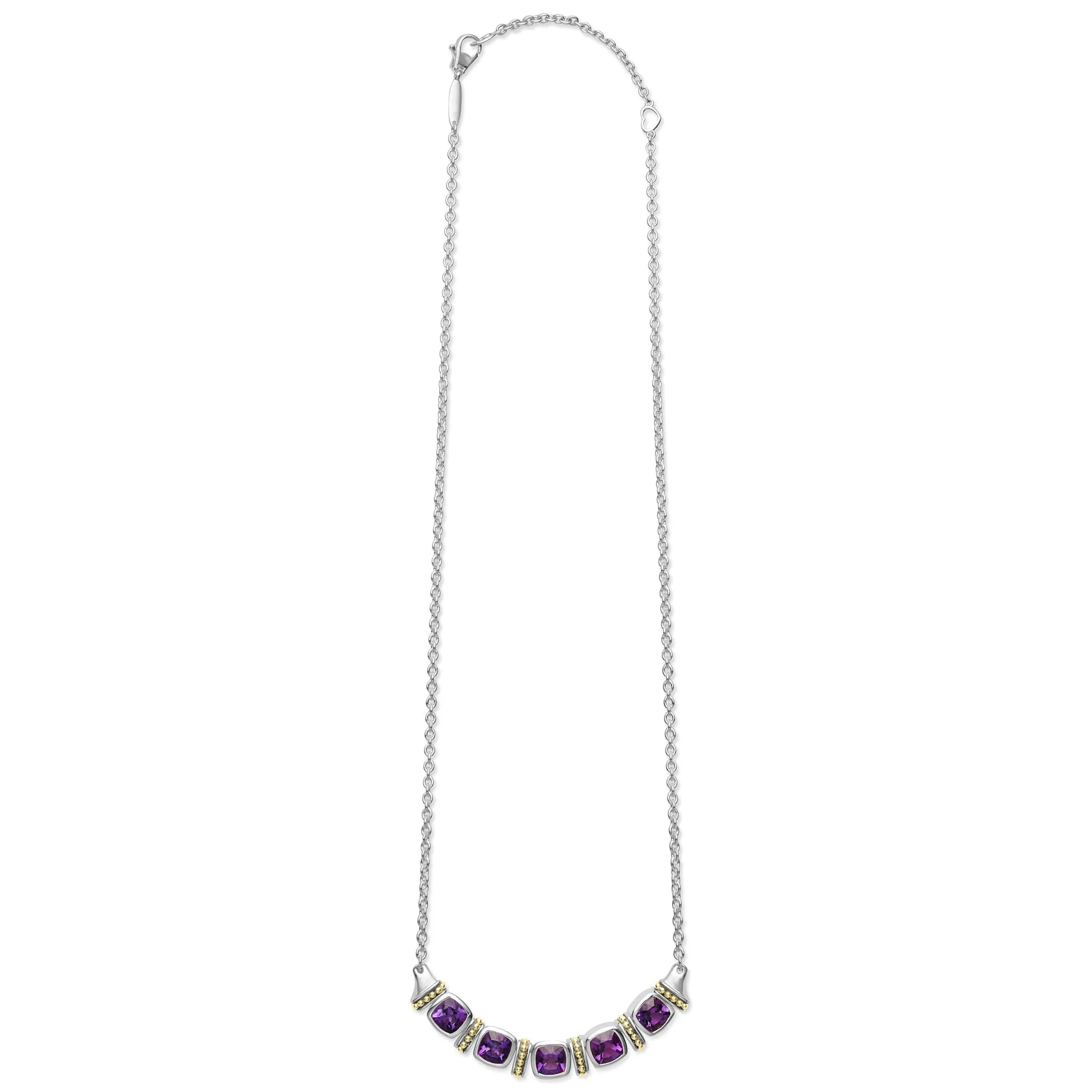 Rittenhouse Five Station Amethyst Necklace