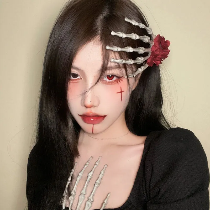 Rose Bone Fingers Hair Accessorie