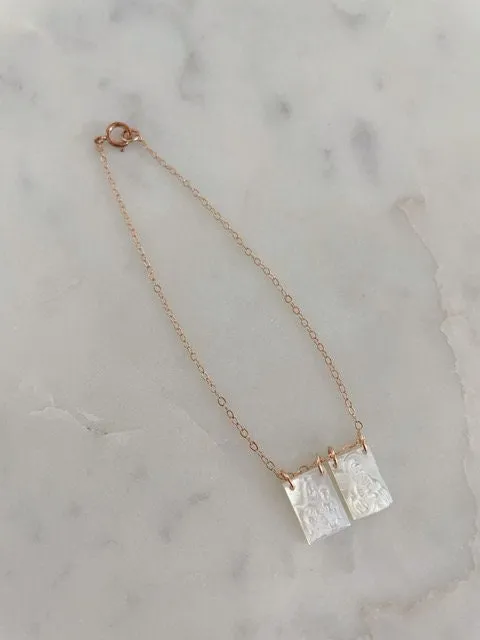 Rose Gold Scapular Bracelet