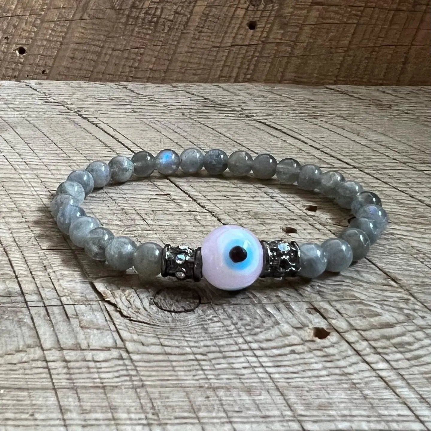 SariBlue® Evil Eye Labradorite Bracelet