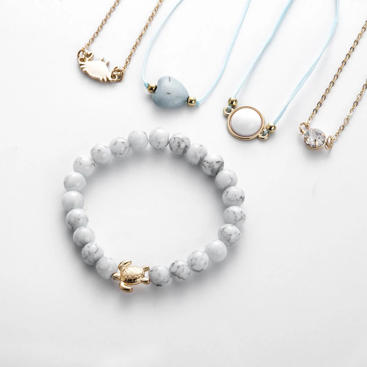 Sea Crab Love Turquoise Elegant Bracelet