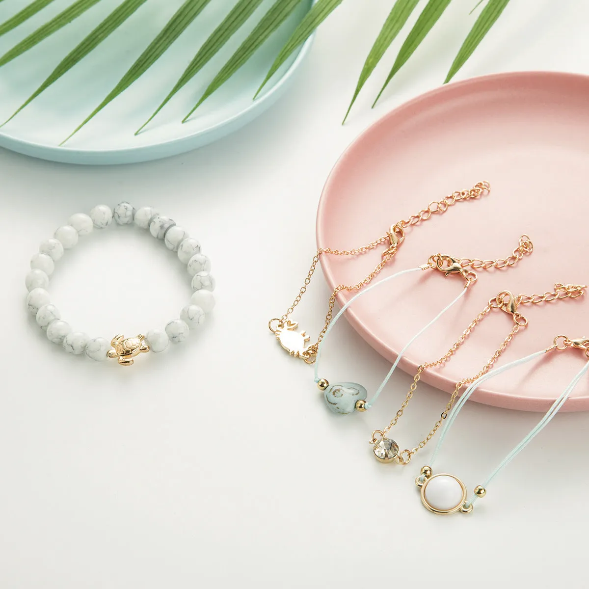 Sea Crab Love Turquoise Elegant Bracelet