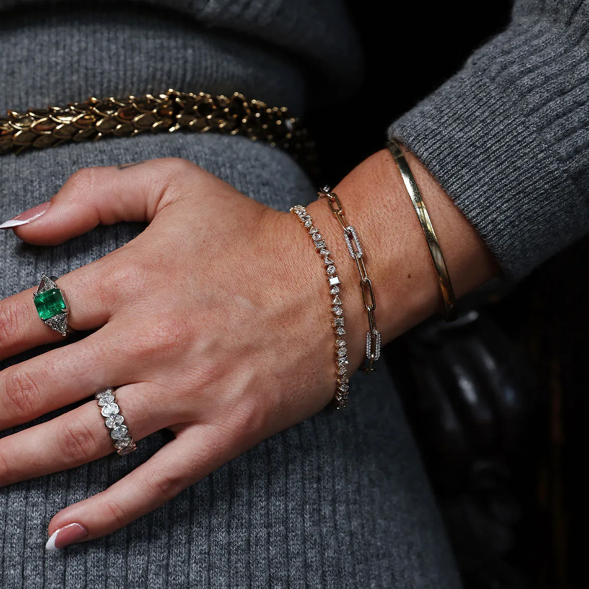 Solid Gold Hinge Bangle | 23.10GMS