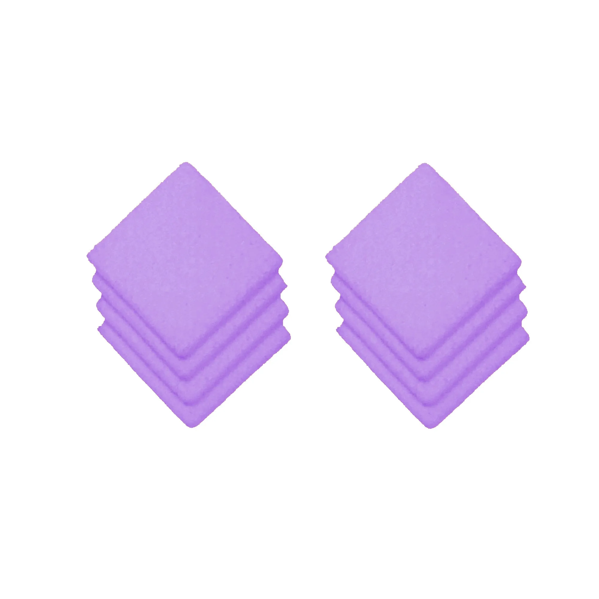 Square Stud Earrings - Optical