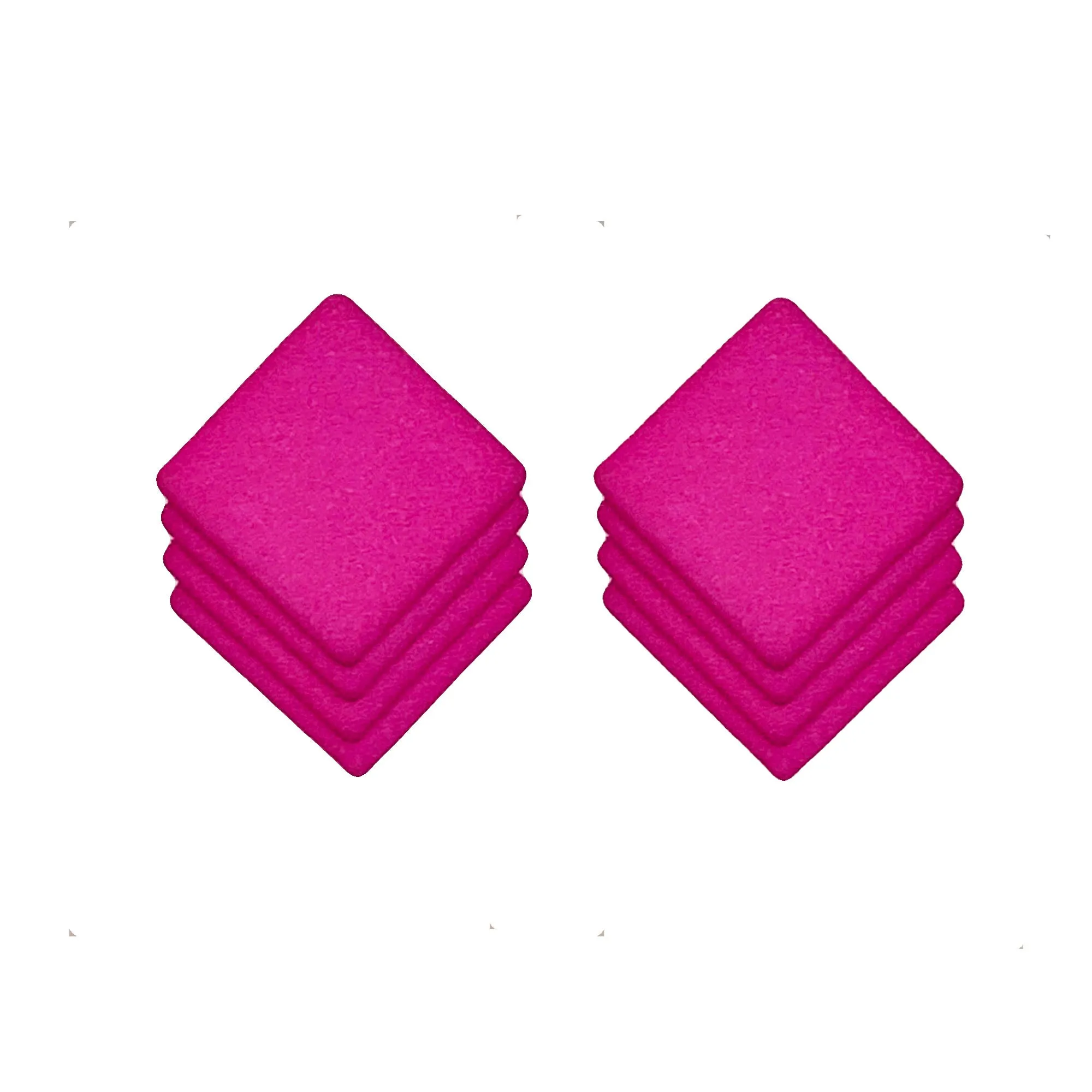 Square Stud Earrings - Optical