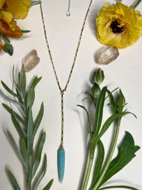 Stone Lariat Necklace