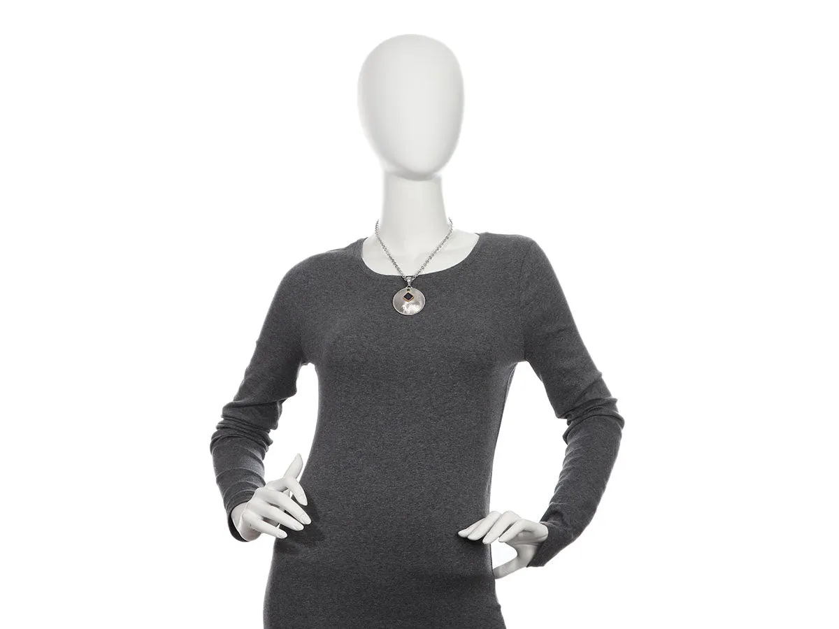 Tagliamonte Two-Tone Black Onyx and Venetian Glass Pendant Necklace